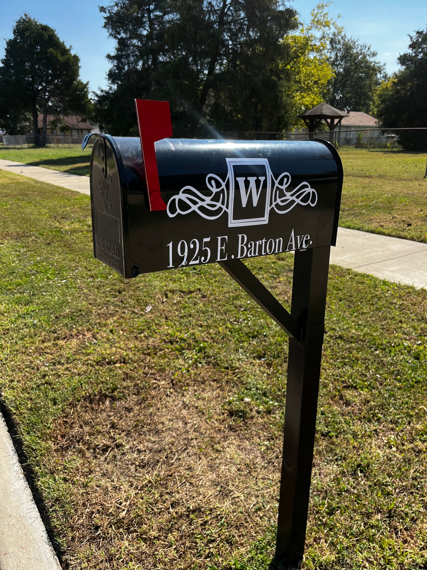 Initials Mailbox Decals