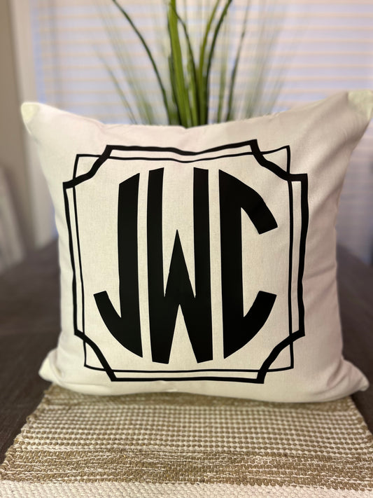 Initials Pillow Cover