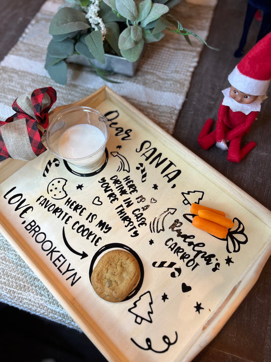 Personalized Santa Tray