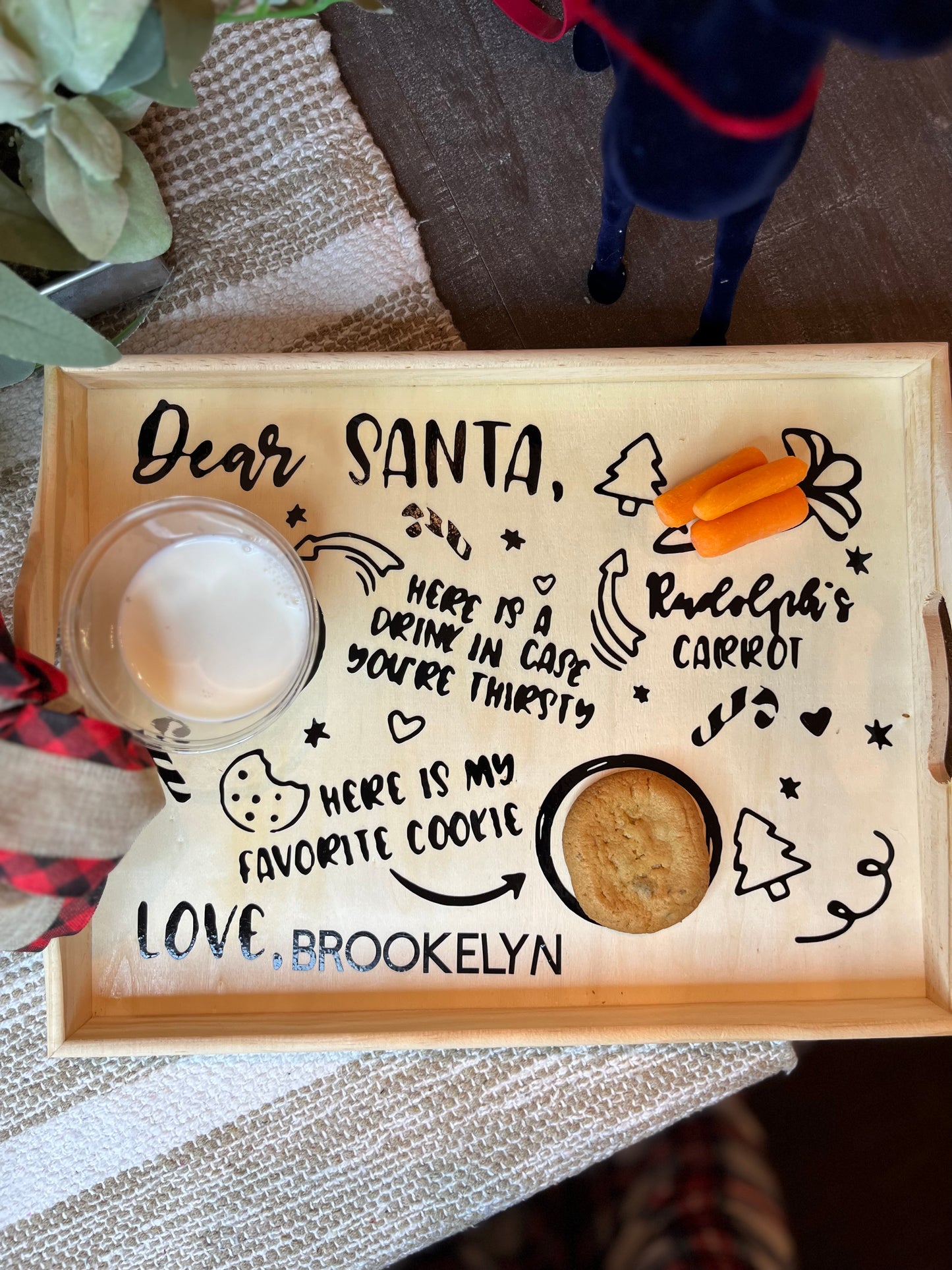 Personalized Santa Tray